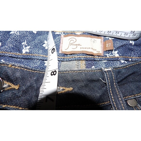 Paige Premium Denim Coldwater Canyon Bell Flare Dark Jeans Size 27 USA size 4 - Picture 13 of 16